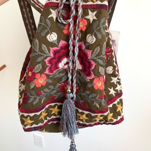 Johnny Was • Embroidered boho backpack - Picture 7 of 8